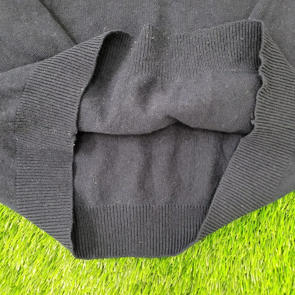 Vintage 90s MOD LL-Bean Sweater Womens Large 21x24 Black USA